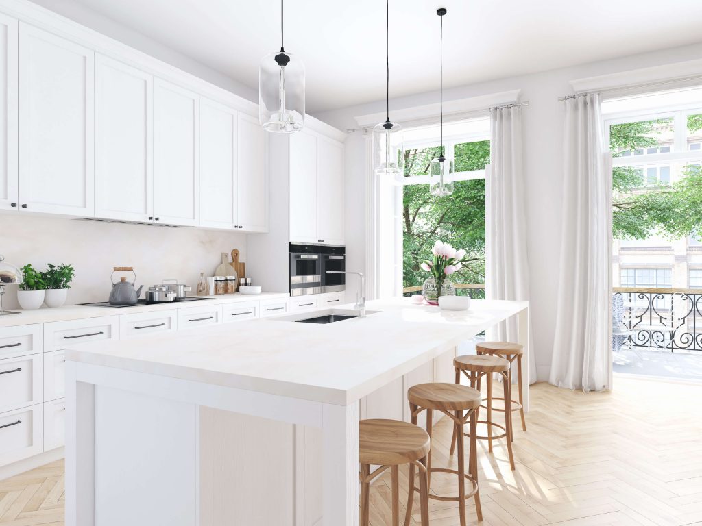 Anything but Ordinary : The Power of a Classic White Kitchen